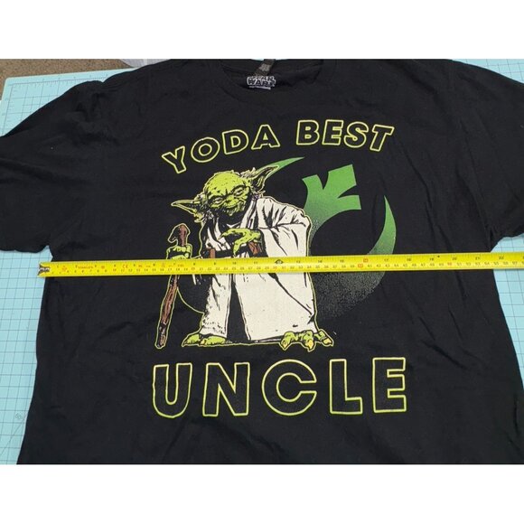 Star Wars Yoda Best Uncle T-Shirt XL Black Funny Gift Tee by Anvil - Picture 4 of 13